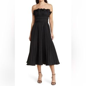 Moon River Pleated Midi Dress
